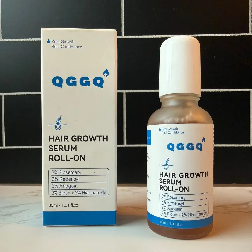 QGGQ Hair Growth Serum Roll-On Open Box